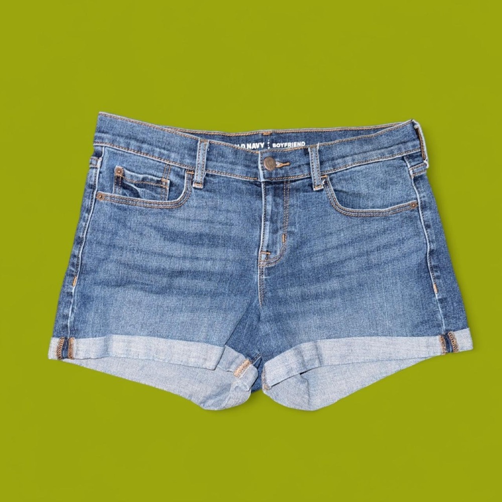 Old Navy Boyfriend Stretch Denim Shorts Women's Size 4